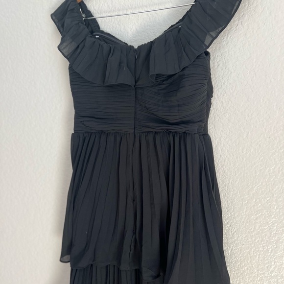 Always Remarkable Black Pleated Off-the-Shoulder Maxi Dress - Picture 7 of 10